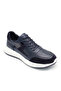 Como Navy Blue Genuine Leather Men's Casual Shoes with Eva Sole - 3
