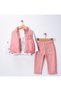Baby Girl 3-Piece Set 9-24 Months Inflatable Vest 100% Cotton Sweatshirt Velvet Pants - 3