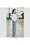Girl's Comfortable Fit Star Stone Palazzo Jean Pants - 2