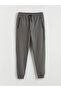Gray Standard Fit Men's Jogger Sweatpants with Zipper Pockets