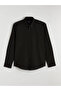Black Regular Fit Oxford Men's Shirt - 5