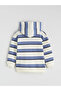 Ecru Striped Hooded Baby Boy 3-Piece Set - 3