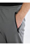 Gray Standard Fit Men's Jogger Sweatpants with Zipper Pockets - 3