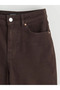 Brown Slim Fit Women's Jean Trousers - 2