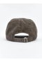 Brown Text Embroidered Women's Cap Hat - 2