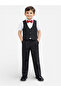 Boys 4 Pc Set Black Waistcoat, Shirt, Trousers & Bow Tie Set (3 Years–8 Years)