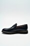 100% Genuine Leather Navy Blue Daily Comfortable Loafer Men's Shoes Luass28Al0048 - 5