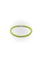Neon Lime Braided Leather Men's Bracelet – with Steel Lock-1366 - 2