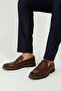 100% Genuine Leather Brown Casual Comfortable Loafer Men's Shoes LUASS28AL0048 - 6