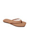 Women's Square Toe Flip-Flops Cream Stylish Daily Slippers