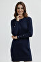 Patterned Tunic N3288 Navy Blue - 2
