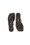 Women's Square Toe Flip-Flops with Black Snake Pattern, Stylish Daily Slippers - 2