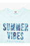 Printed Short Sleeve Crew Neck Cotton T-Shirt - 3