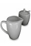 Sugar & Cream Pot Set – 2 White Ceramic Pieces (200 ml each)