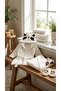 Unisex Raccoon Hooded Bathrobe Set - 100% Cotton