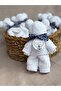 5 Pieces Baby Gift Towel Looking Like a Teddy Bear Hospital Release Newborn Gift Navy Blue