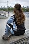 Girl's Tracksuit Set with Jeans and Two Yarns - 4