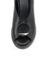 Alessia Laurent Black Women's Genuine Leather Strappy Buckle Detailed Wedge Heeled Daily Comfortable Sole Stylish Sandals - 8