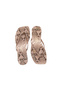 Women's Square Toe Flip-Flops with Rose Snake Pattern, Stylish Daily Slippers - 2