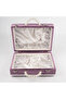 Velvet Chest Dowry Box Quran Box (Lilac, Hollow Box) - 3