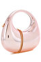 Women Acrylic Metallic Mini Clutch Bag in Light Pink - 3