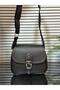 Women's Bag with Cover Detail, Three Compartments, Crossbody, Width: 20 Cm, Length: 17 Cm, Width: 8 cm