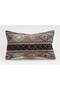 Vintage Throw Pillow Cover Made from Handmade Rug, Wool, 30X50 cm