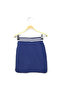 Girl's Basic Skirt with Ribbed Waist and Textured Design - 2
