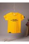 Children's T-Shirt with Writing and Yellow Print – "I Owe All My Intelligence to Anchovies and Popcorn" (1 Piece) - 3