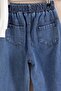 Ecru Butterfly Embroidered Badili Jeans Pants Girls' 2-Piece Set 23413 - 6