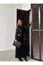 Leather Stone-Embellished Jacket and Long Dress Set - 4