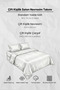 Double Cotton - Satin 210 Tc (83 Thread) Striped Duvet Cover Set Green - 5