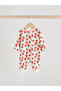 100% Organic Cotton Blue Strawberry Patterned Footless 3-Piece Sleeping Bag Set Alyh70692 - 5