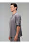 Giant Logo Oversize Dark Gray Men's T-Shirt - 3