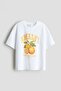 Women's Text Printed T-Shirt – Round Neck, Short Sleeve, Casual