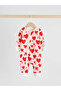 100% Organic Cotton Red Heart Patterned Double Zipper 3-Piece Sleeping Bag Set Alyh44216 - 5