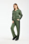 Hooded Black Tracksuit Set with Sequin Detail / Black Sequin Detailed Tracksuit Set - 3