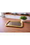 Metal 4-Piece Elegant Silver Serving Tray 23X23 cm |   Gold Edged Modern and Decorative Presentation Tray - 3