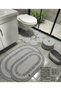 Jute, Wicker, Bathroom Set, Bath Mat, Mat Set, Makeup Basket, Bath Bucket, Toilet Mat, - 7