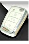 Luxury Wv Golf 7 Golf 7.5 Tiguan Polo T-Roc Key Protection Case White Silver Silver Color - 2