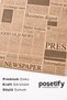 Oily Presentation Paper 25X35 cm |   Vintage Newspaper Patterned |   100 Pieces |   Service Paper |   Greaseproof Paper - 2