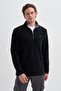 Half Turtleneck Thick Fleece Regular Fit Sweatshirt - 4