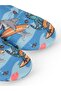 Surf Themed Soleless Sea Shoes - Size 20-24 - Blue - 2