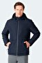Hooded Waterproof Comfortable Men's Coat Winter Black Coat - 3