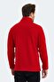 Comfortable Red Fleece Top Men's Comfortable Fleece Jacket for Daily Use - 2
