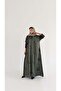MWT1006 - عباية لنن مطرزة |Embroidered linen abaya - 4