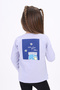 Girl's Printed Crew Neck Long Sleeve T-Shirt - 2