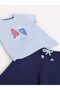 Infant Boys’ 2-Piece Set – Fish Print T-Shirt & Drawstring Shorts - 6
