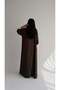 MW2084 - عباية كريب حرير قصه نص كلوش - 4