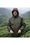 Tea Raincoat 100% Waterproof Top and Bottom Set Seamless Frequency Bonding Black Sea Tea Raincoat - 3